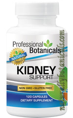 Bottle of Professional Botanicals Kidney Support capsules