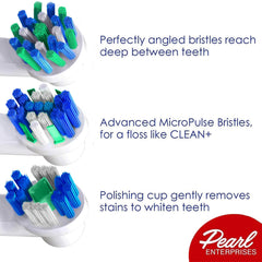 Professional electric toothbrush head assortment with Dupont bristles