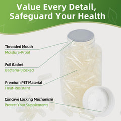 Professional lock design on empty capsules