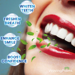 Stains on teeth before whitening (coffee, tea, wine, tobacco)