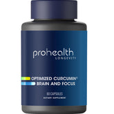Bottle of ProHealth Optimized Curcumin Brain and Focus (60 capsules)