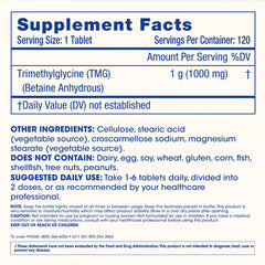 ProHealth Longevity TMG ingredients list