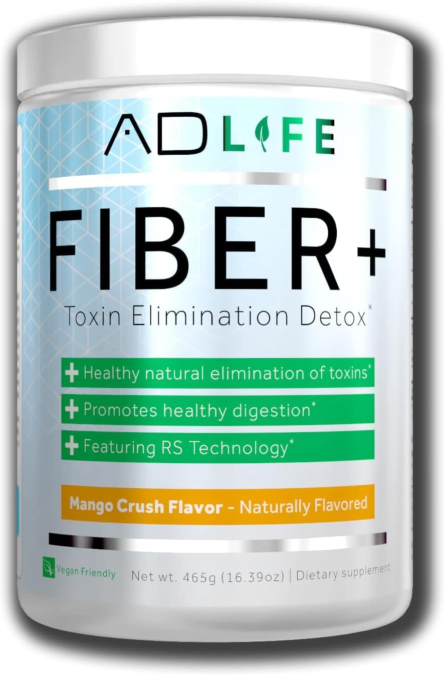 Project AD Fiber+ Mango powder tub, smooth texture ideal for daily digestion support.