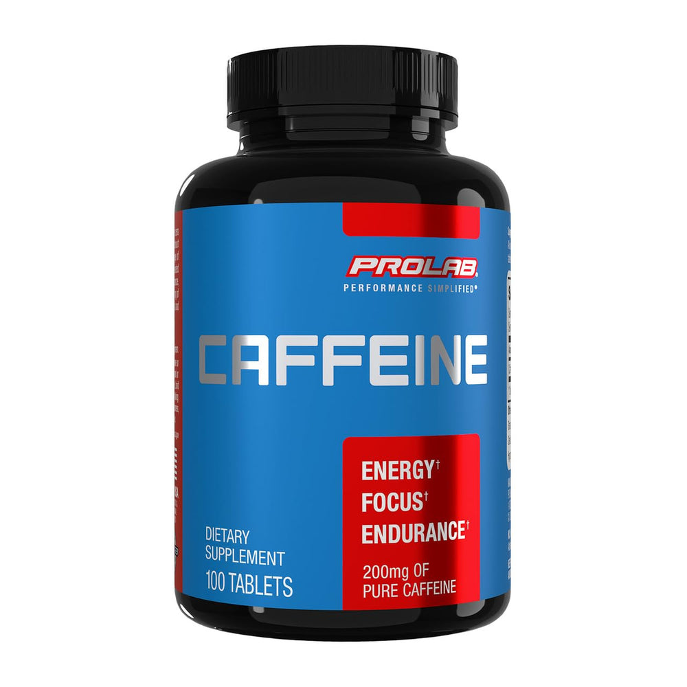 ProLab Caffeine Tablets bottle label – 100 count