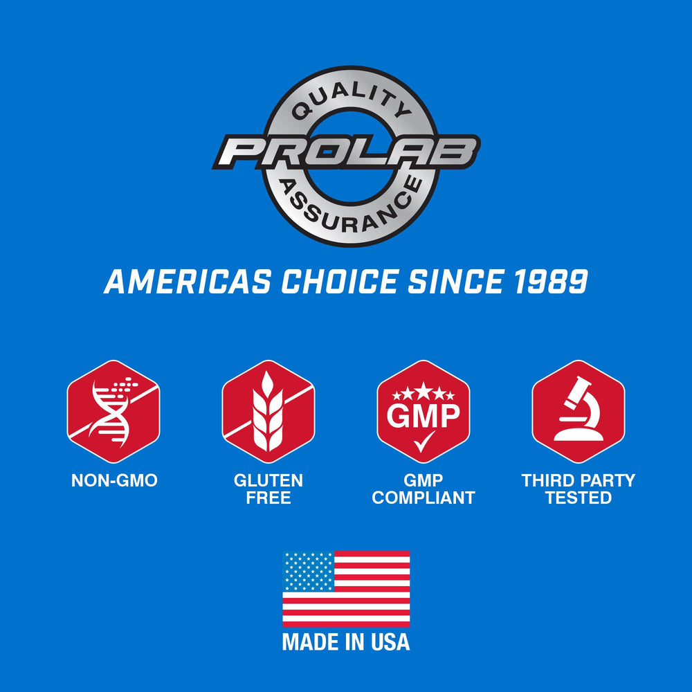 ProLab white tea extracts emphasize smoother energy release for focus.