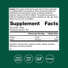 Close-up of Prolamine iodine tablets