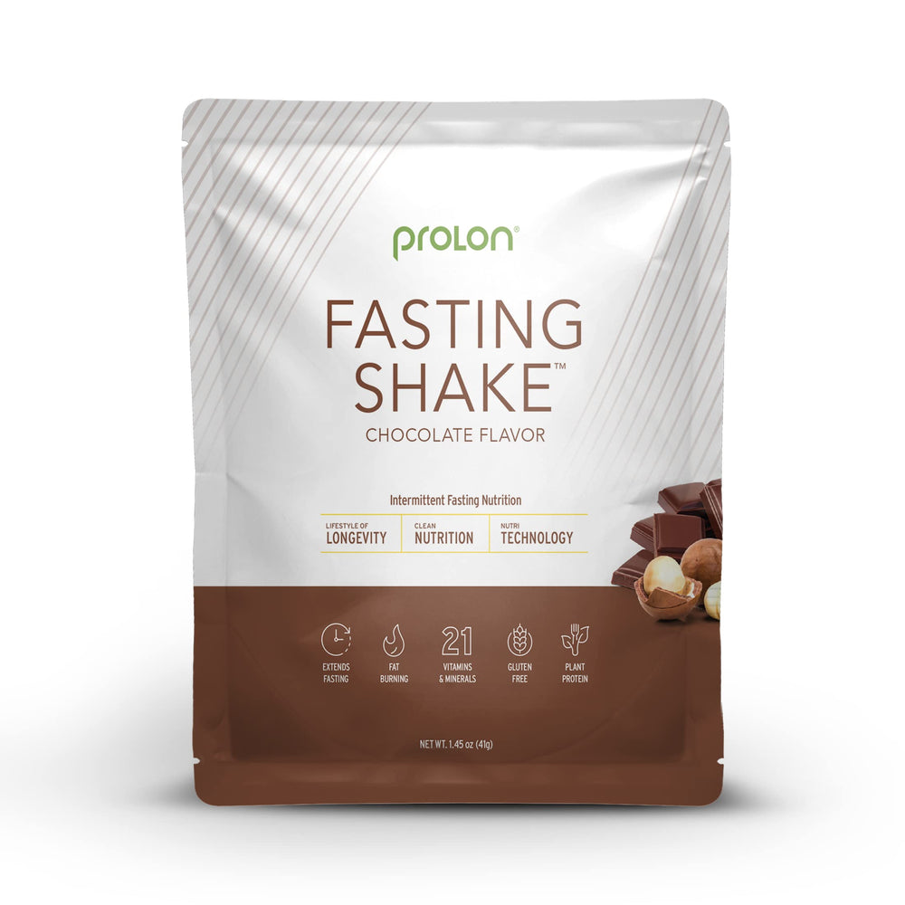 Prolon chocolate drink mix glass ready-to-drink shake for on-the-go energy
