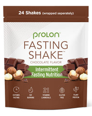 Prolon chocolate drink mix packet with low-sugar, nutrient-dense support
