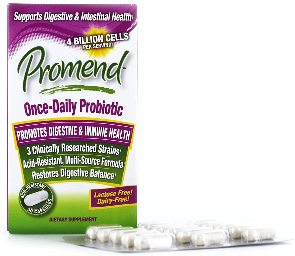 Packaging for Promend probiotic capsules (pack of 3)