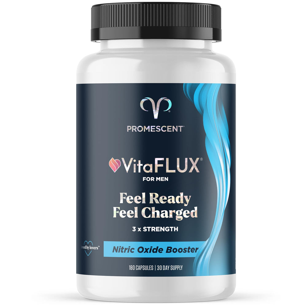 Promescent VitaFLUX Nitric Oxide Supplement bottle on white background