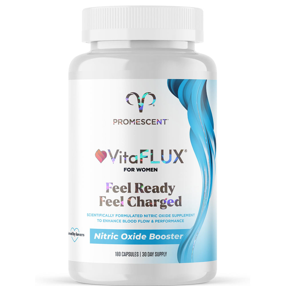 Promescent VitaFLUX Women's Nitric Oxide Booster bottle with 180 capsules