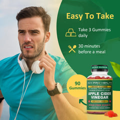 Promethean Wellness ACV Pro Gummies label close-up showing 1125 mg per gummy and vitamins.