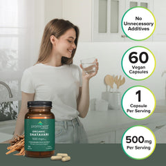 Concept image illustrating hormonal balance with Shatavari