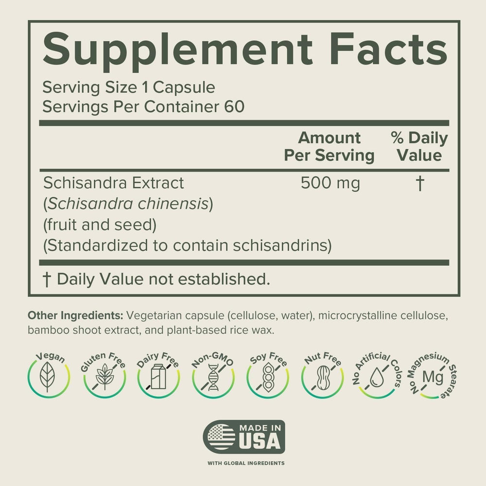Prominent Nutrition Schisandra Berry Extract 2-pack bottle