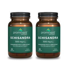 Front view of Prominent Nutrition Schisandra Berry Extract 2-pack
