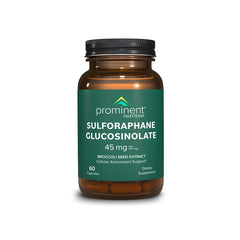 Prominent Nutrition sulforaphane supplement bottle displaying 45 mg per serving