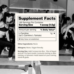 ProMix L-Carnitine powder being mixed in water for a flavorless pre-workout boost