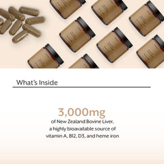 Nutrition label showing serving details for ProMix Liver Supplement