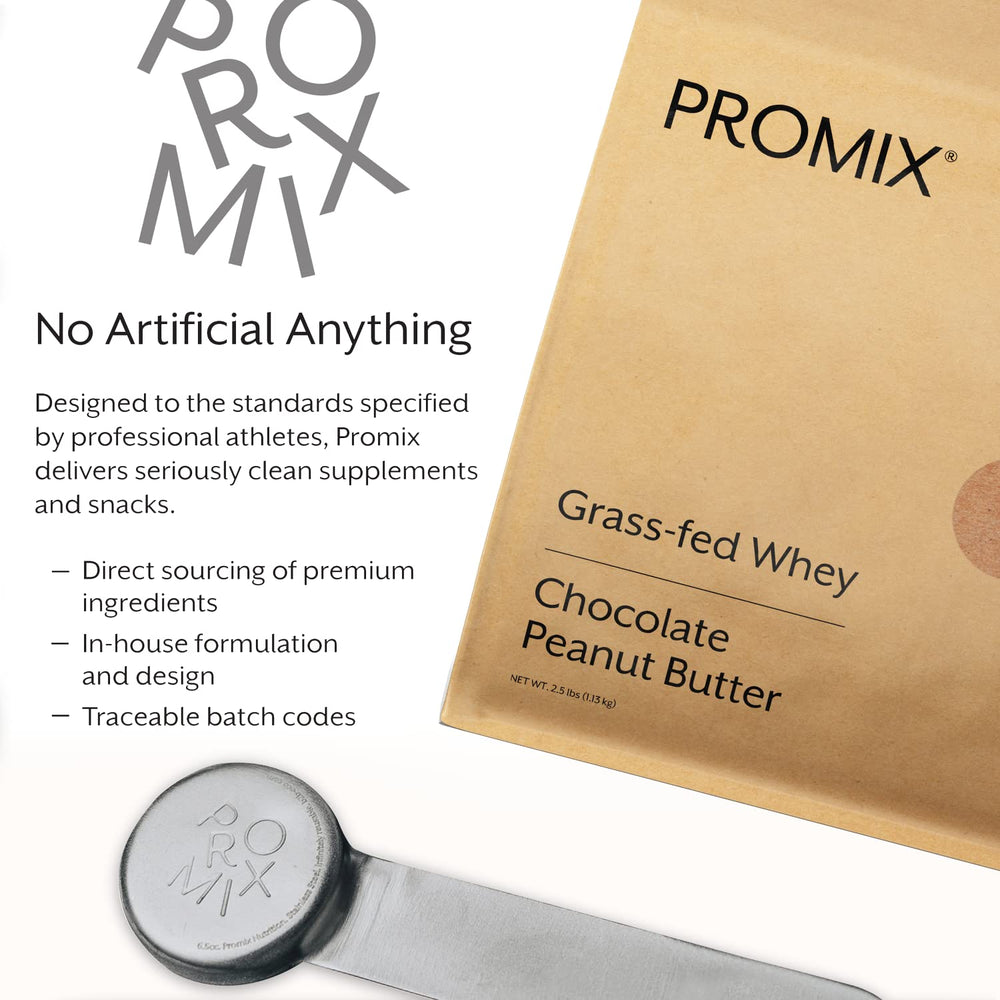 ProMix Nutrition whey protein packaging graphic emphasizes gluten-free quality