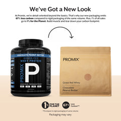 Promix Nutrition scoop pours powder into a shake for quick recovery.