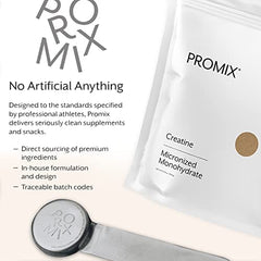 Promix Creatine Monohydrate Powder being mixed into a shaker bottle