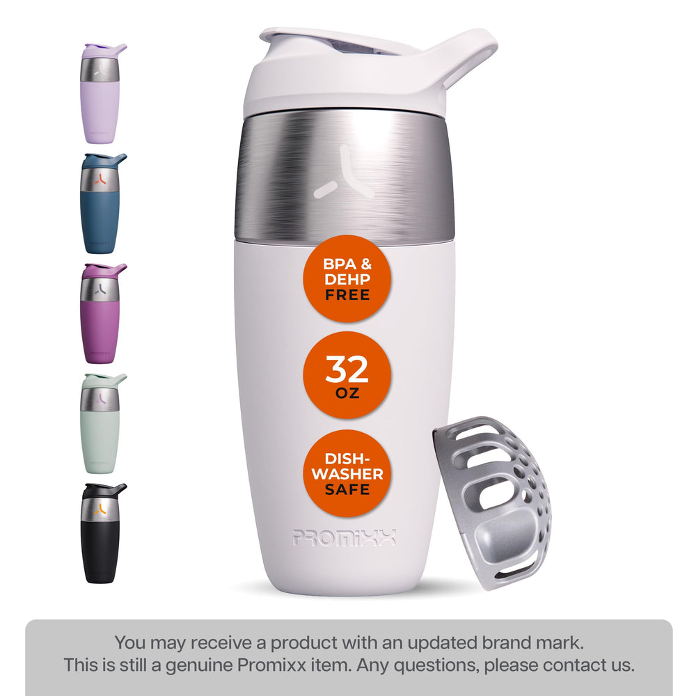 Promixx 32oz shaker wide-mouth opening simplifies loading ingredients and quick cleaning.