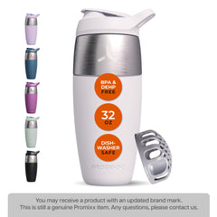 Promixx 32oz shaker wide-mouth opening simplifies loading ingredients and quick cleaning.