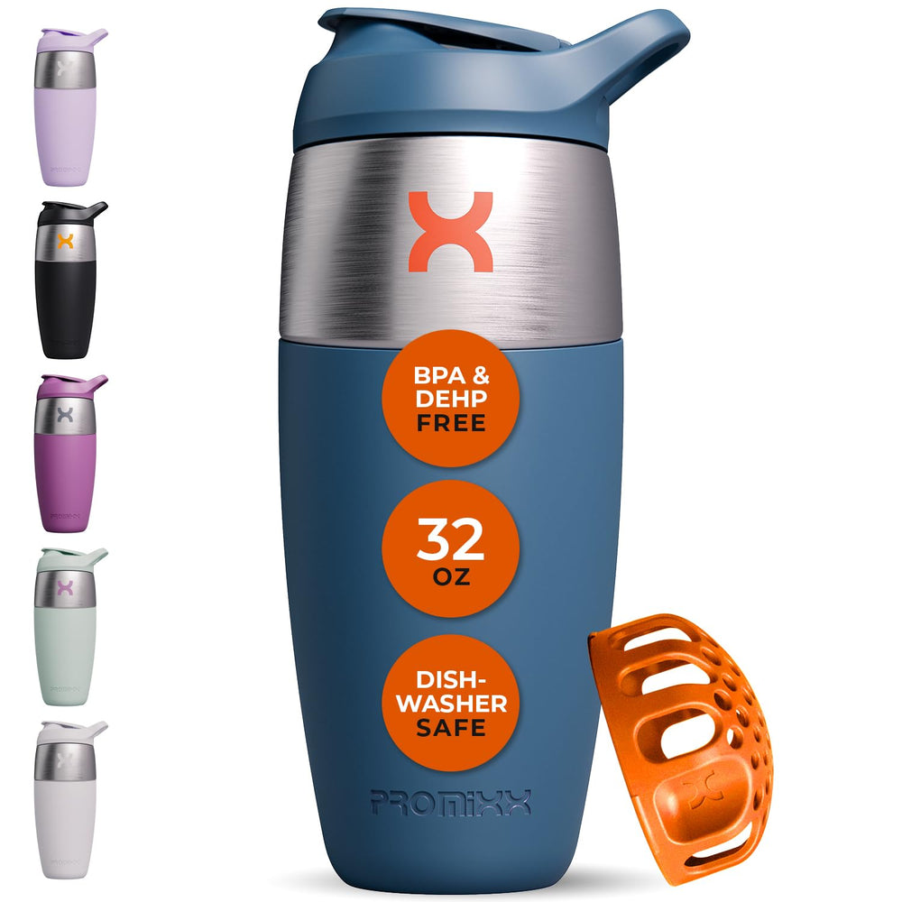 Promixx Pursuit 32oz bottle in midnight blue for large workouts and refueling