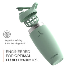 Promixx Pursuit leakproof lid with carry loop supports on-the-go hydration.