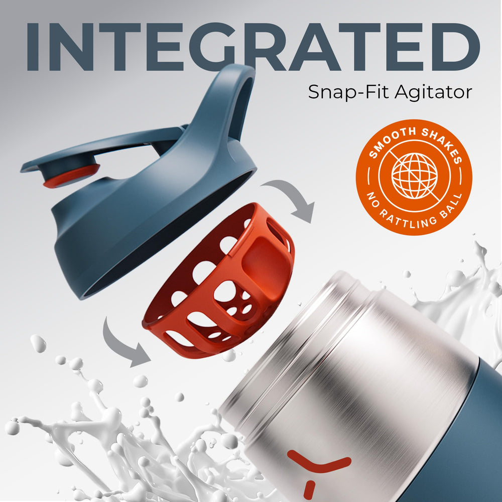 Promixx Pursuit stainless-steel shaker offers durable, odor-resistant performance