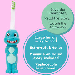 Promotes healthy brushing habits and safety
