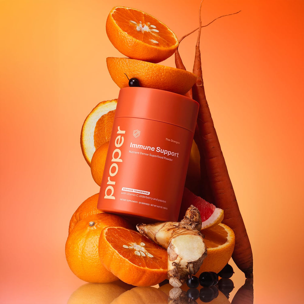 Finished product packaging for Proper The Oranges powder