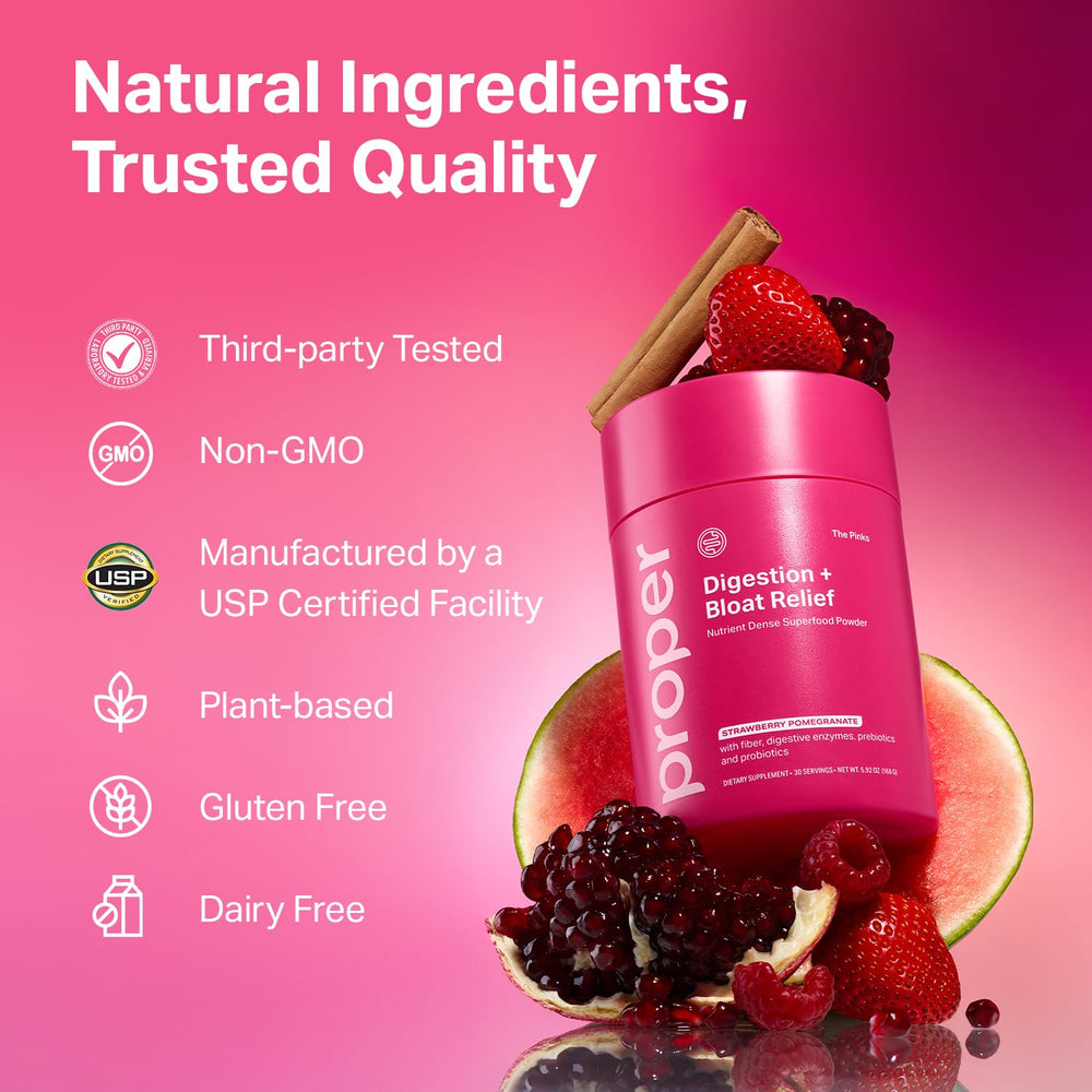 Beet root and digestive enzymes imagery used in The Pinks formula