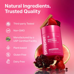 Beet root and digestive enzymes imagery used in The Pinks formula