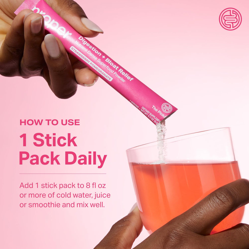 Illustration of gut health benefits and reduced bloating