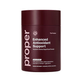 Front view of Proper The Purples packaging