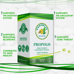 Keto-friendly propolis supplement packaging