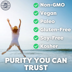 USDA Organic, non-GMO, gluten-free and paleo-friendly icons
