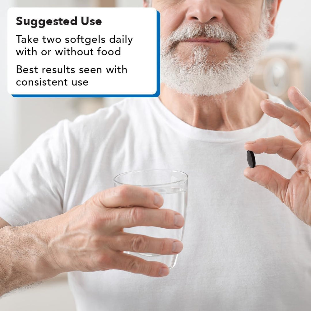 Prostate health infographic featuring zinc and B6