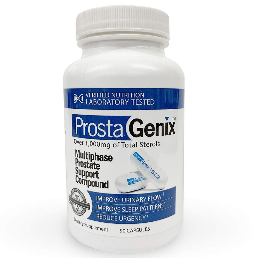 ProstaGenix bottle label detailing ingredients