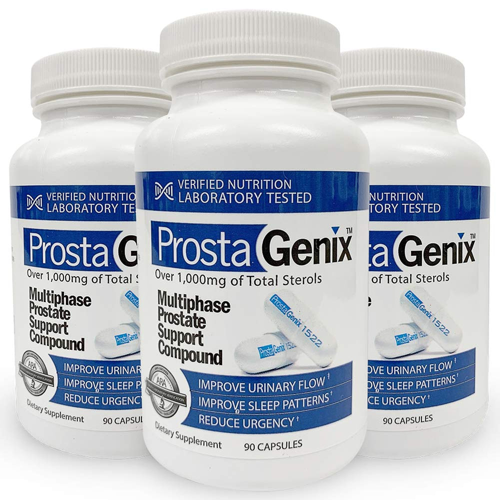ProstaGenix bottle and box - multiphase prostate supplement