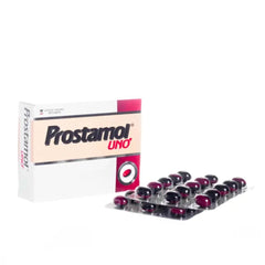 Prostamol Uno packaging and capsules