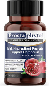 Bottle of Prostaphytol 30 Vcaps with label