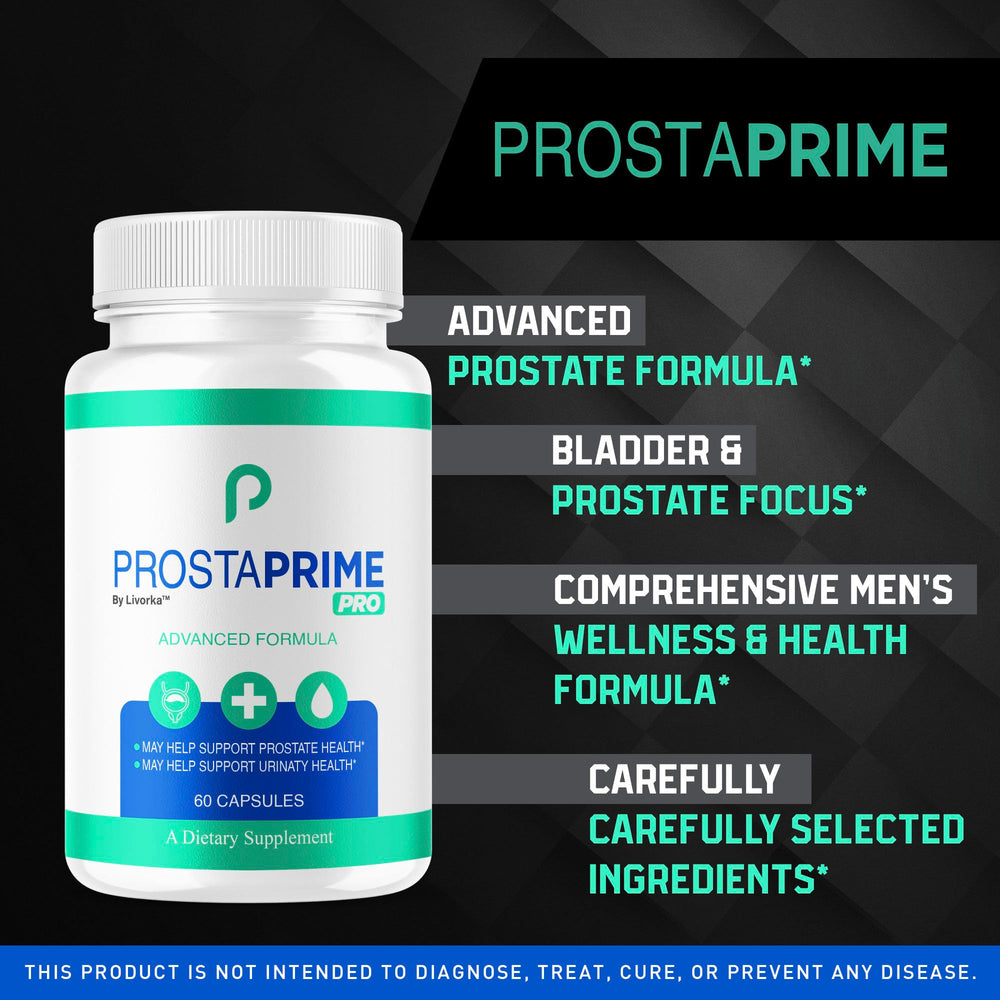 Front view of ProstaPrime Pro Capsules bottle