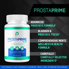 Front view of ProstaPrime Pro Capsules bottle