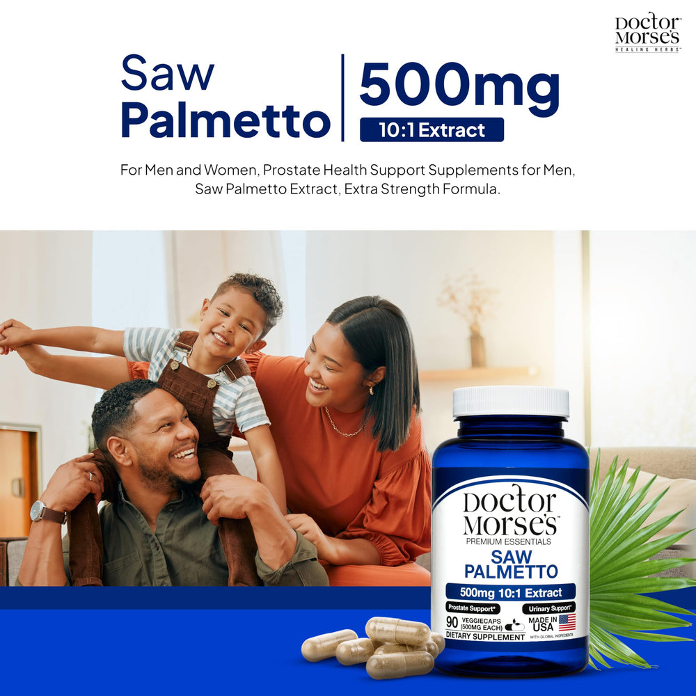 Prostate health supplement for men and women with Saw Palmetto 10:1 extract.