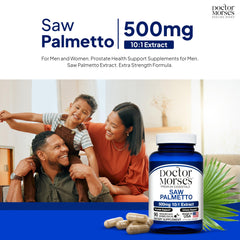Prostate health supplement for men and women with Saw Palmetto 10:1 extract.