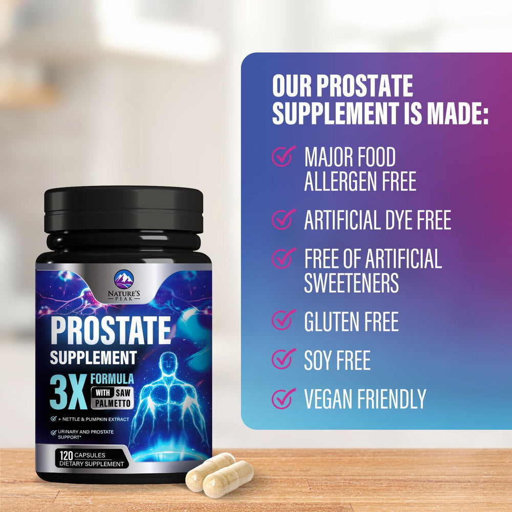 Product packaging for the prostate health supplement