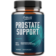 Bottle of Prostate Support Supplement for Men with Saw Palmetto and Pygeum