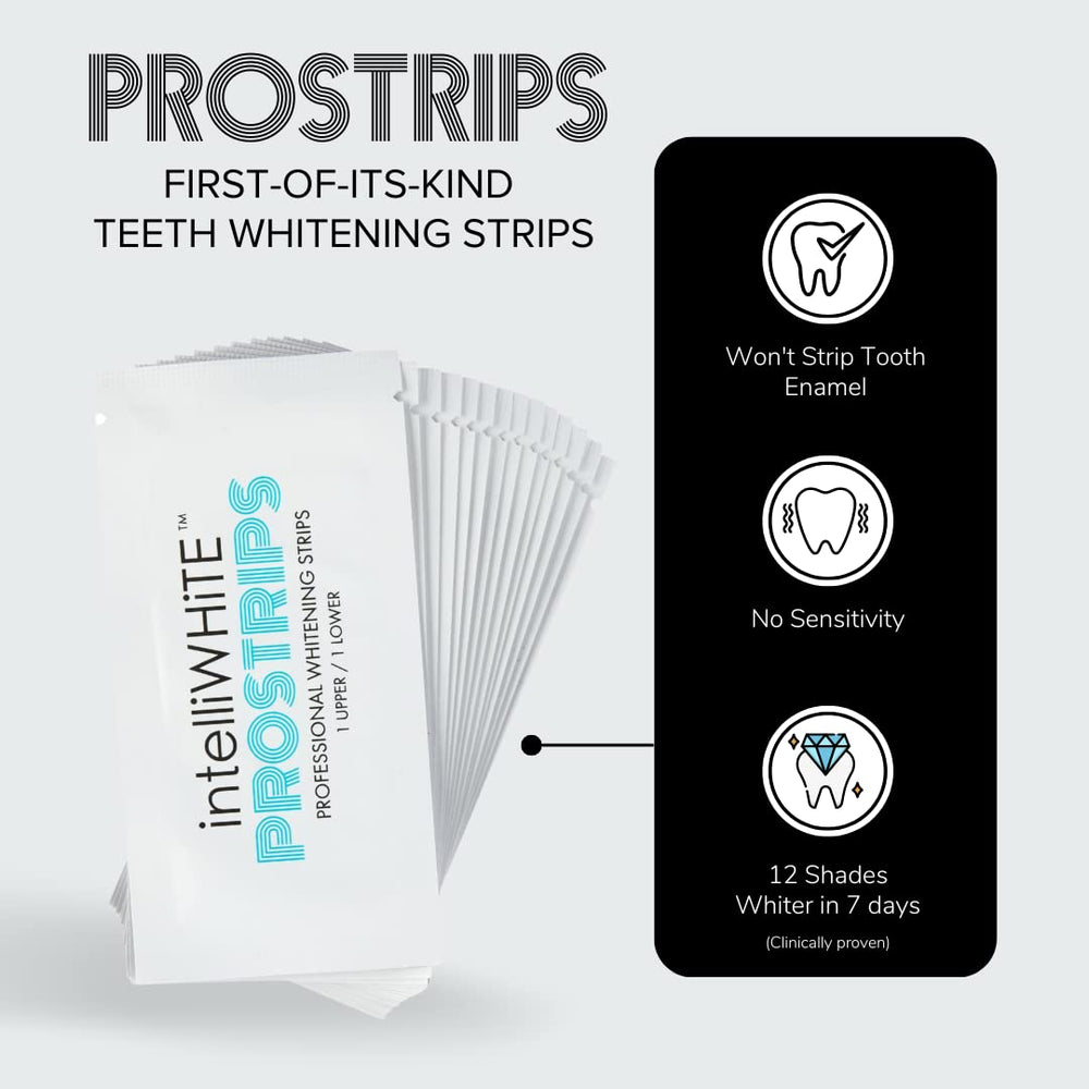 Prostrips Super-Grip technology strips adhere to teeth